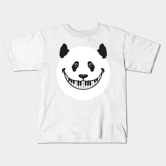 Panda Piano Kids T-Shirt by jaytee